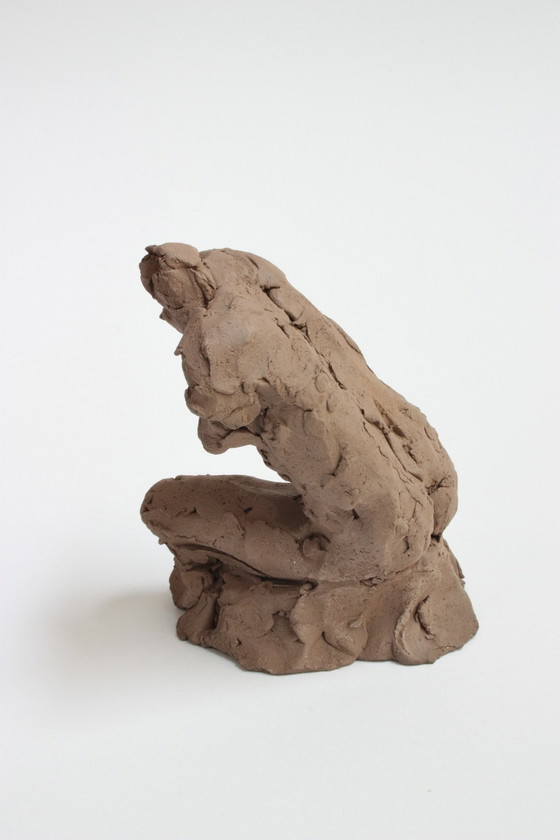 Image 1 of Yolande Ide (1931) - Terracotta sculptuur van een vrouwentorso