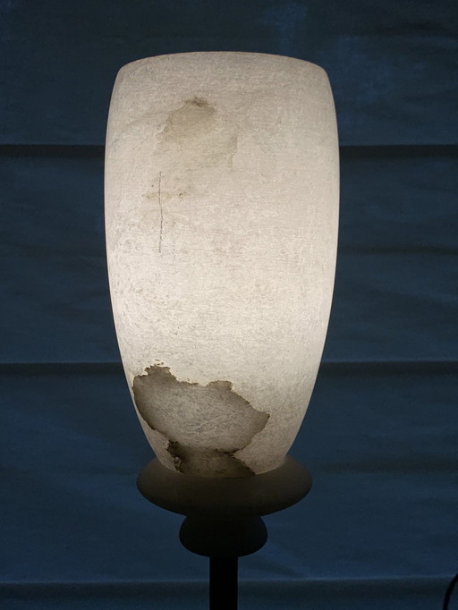 Albast design vloerlamp