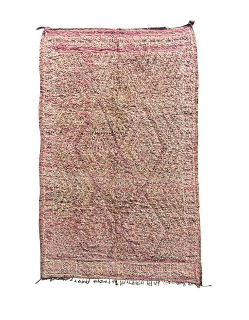 Boho Chic Roze Marokkaans Vloerkleed 210X380 Cm