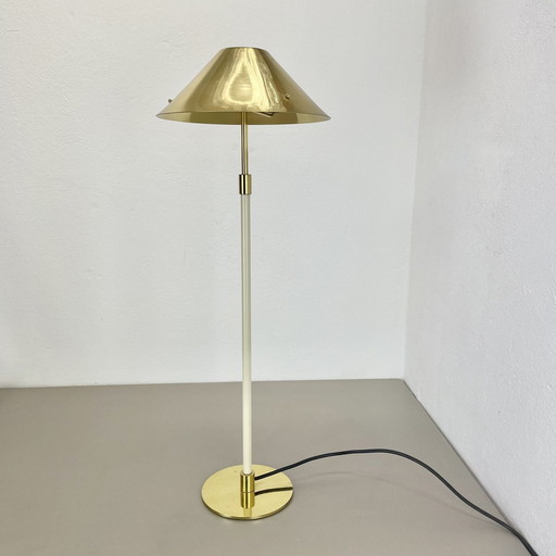 Originele modernistische grote 72cm messing tafellamp van Anta Leuchten, Duitsland, 1980S