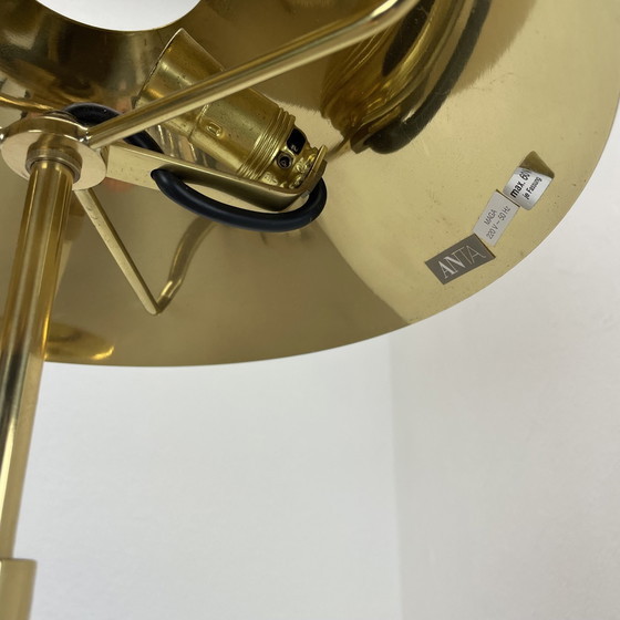 Image 1 of Originele modernistische grote 72cm messing tafellamp van Anta Leuchten, Duitsland, 1980S