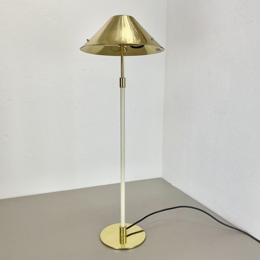 Originele modernistische grote 72cm messing tafellamp van Anta Leuchten, Duitsland, 1980S