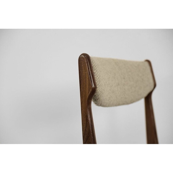 Image 1 of Set van 4 Scandinavische teakhouten eetkamerstoelen uit het midden van de vorige eeuw, Denemarken 1960