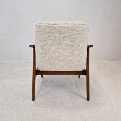 Vintage teakhouten fauteuil door Louis van Teeffelen, Nederland 1960
