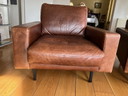 2x Lederland fauteuils
