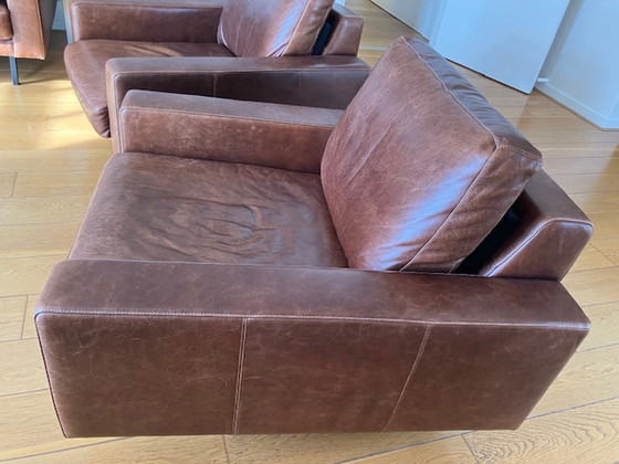 Image 1 of 2x Lederland fauteuils