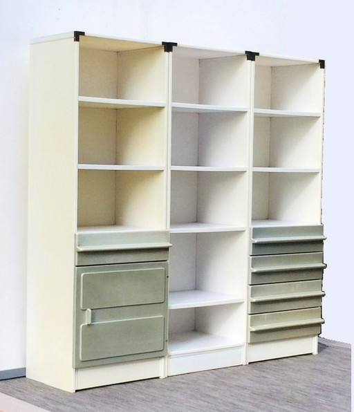 Set 3 Wandkasten Door Guy Bernard Voor Meurop. Vintage 70S