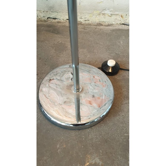 Image 1 of Zilveren vintage vloerlamp, 1970