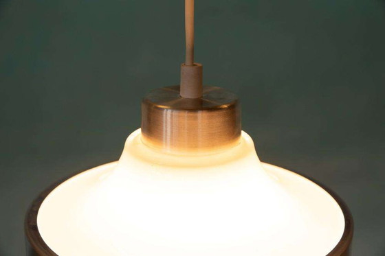 Image 1 of Vintage design hanglamp glas jaren 60, Swedish hanging lamp