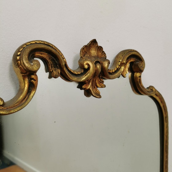 Image 1 of Vintage Barok Brocante Rococo Spiegel, Schouwspiegel