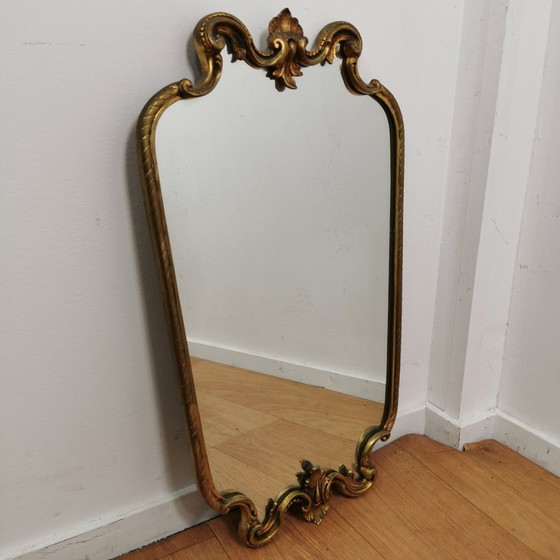 Image 1 of Vintage Barok Brocante Rococo Spiegel, Schouwspiegel