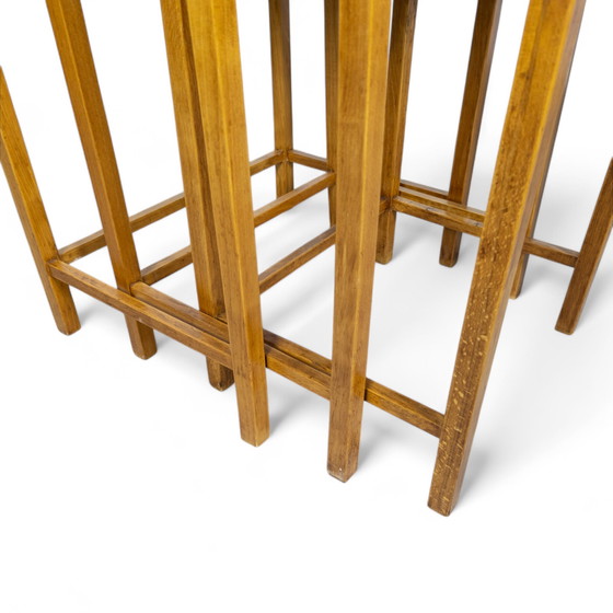 Image 1 of Bauhaus Nesting Tables H-50 door Jindrich Halabala voor Up Zavody, 1930S