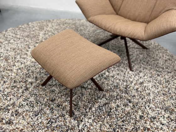 Image 1 of Label Vandenberg Gustav Fauteuil Met Poef Duo Bekleding 