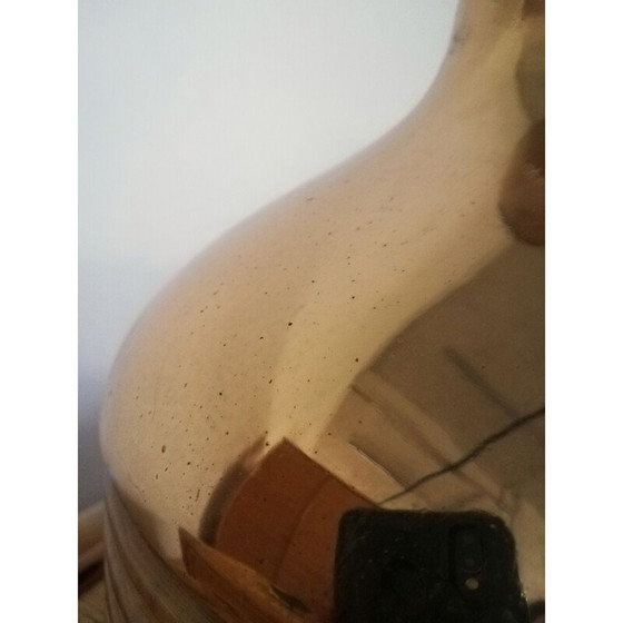 Image 1 of Vintage messing en bamboe tafellamp, 1970