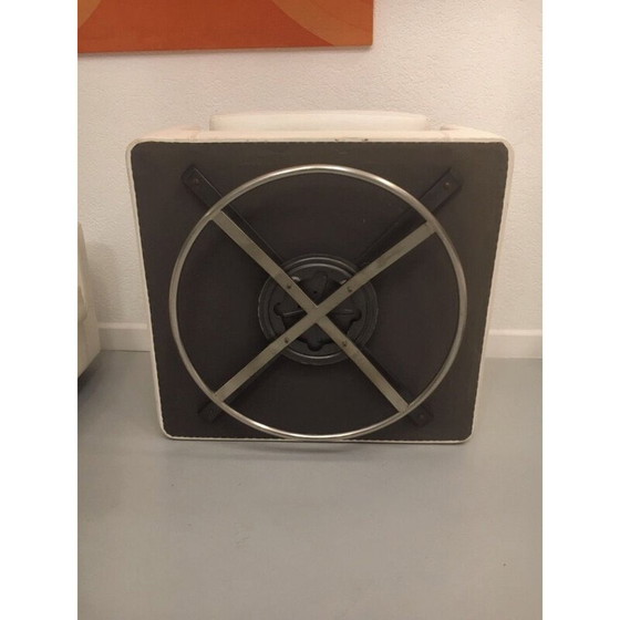 Image 1 of Set van 2 vintage witte skai fauteuils van Zanotta, jaren 1965