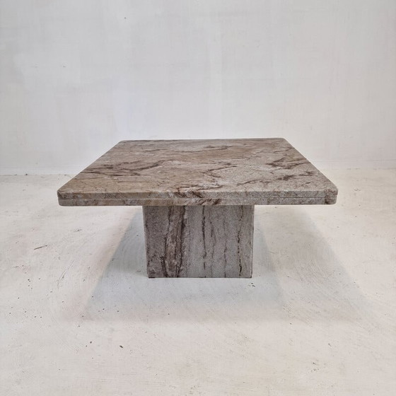 Image 1 of Vintage granieten salontafel, Italië 1980