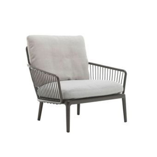 Zgan! 2X Rolf Benz Yoko Outdoor Fauteuils, All Weather Stof.