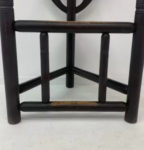 Image 1 of Zweedse Munk driepoot fauteuil in massief eiken , jaren 1960