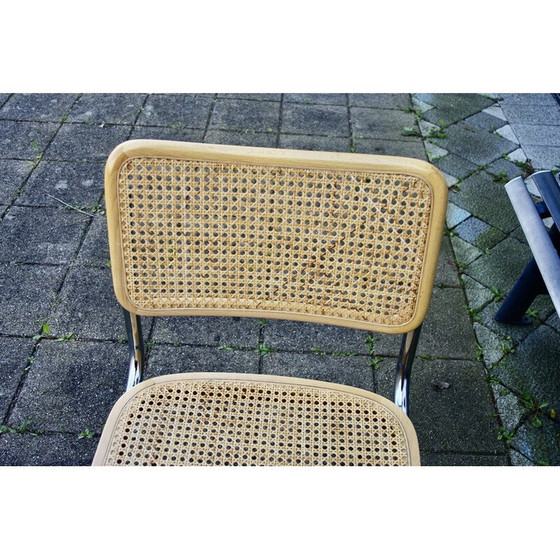 Image 1 of Paar vintage beukenhouten stoelen van Marcel Breuer, 1970