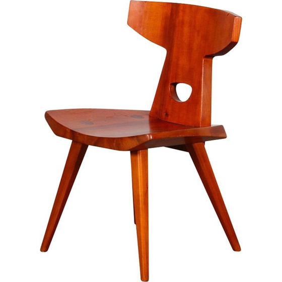 Image 1 of Vintage grenen stoel van Jacob Kielland-Brandt voor I. Christiansen, 1960