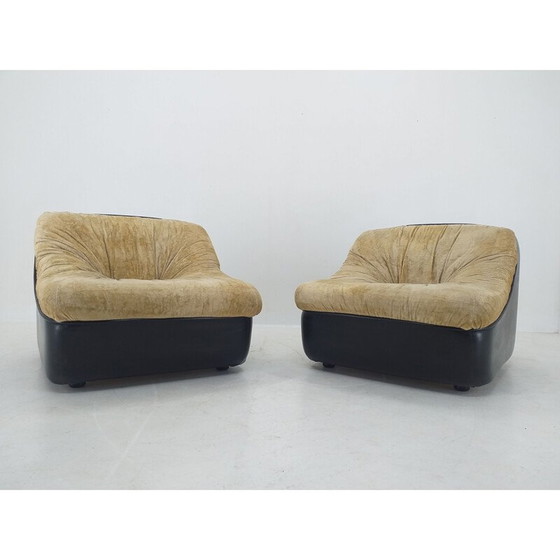 Image 1 of Paar vintage fauteuils, Italië 1970