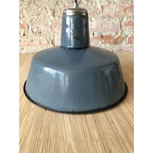 Vintage industriële fabriekshanglamp van Wilkasy A23 1960