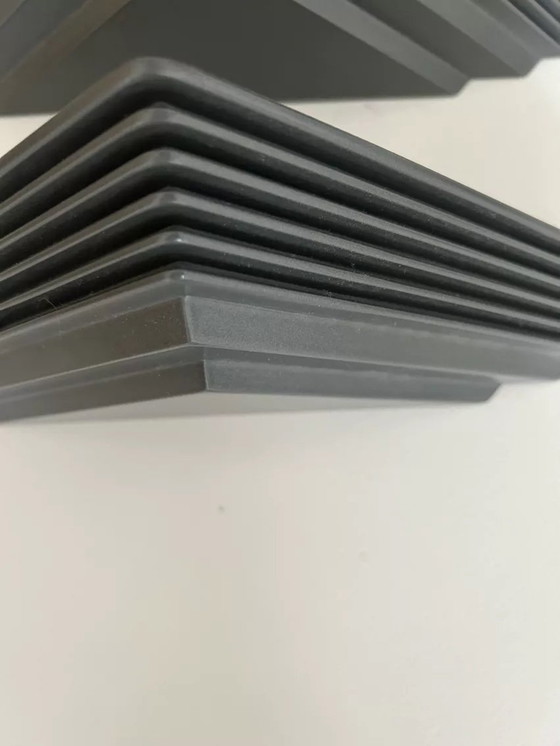 Image 1 of 2X Vintage Geometrische Wandlampen, Frankrijk 1980