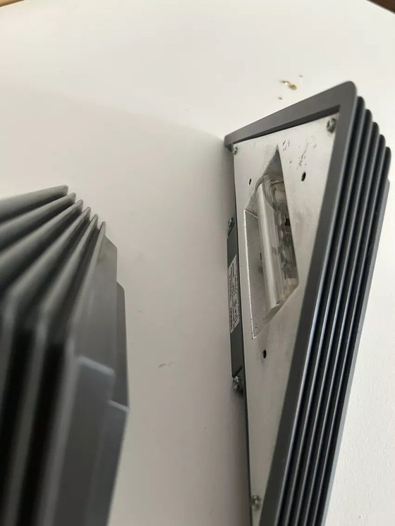 Image 1 of 2X Vintage Geometrische Wandlampen, Frankrijk 1980