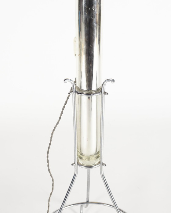 Image 1 of Italiaanse Fifties Design Vloerlamp In Glas