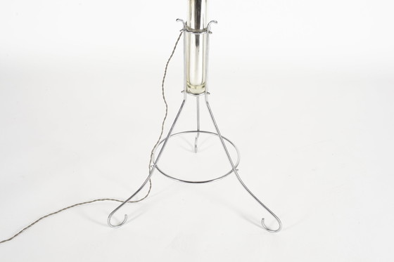 Image 1 of Italiaanse Fifties Design Vloerlamp In Glas