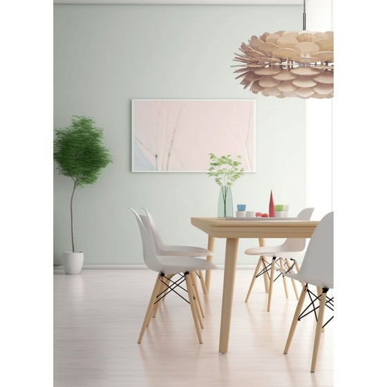 Image 1 of Ulap Design Grote Houten Hanglamp Gemaakt In Italië