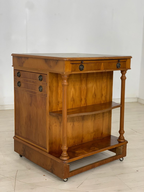 Image 1 of Engels koloniaal stijl kabinet telefoonkast bureau rond 1900