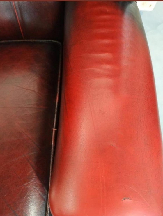 Image 1 of 2x Chesterflied Oxblood Red Stoelen