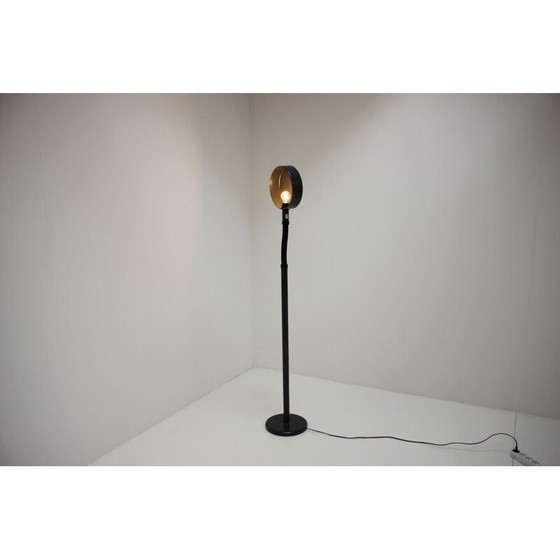 Image 1 of Vintage vloerlamp op metalen voet door Dijkstra, Nederland 1970