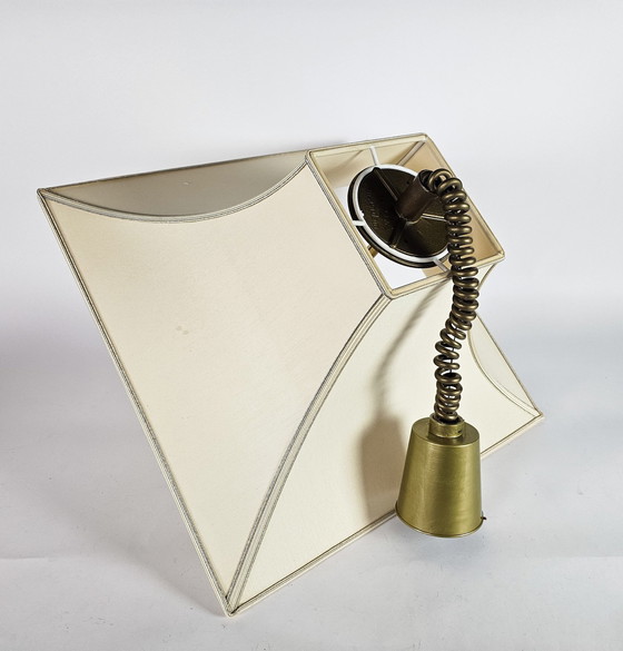 Image 1 of Herda Amsterdam - Trekpendel Hanglamp - Messing - Hollywood Regency Stijl - 70'S