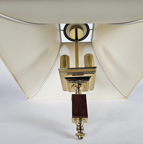 Image 1 of Herda Amsterdam - Trekpendel Hanglamp - Messing - Hollywood Regency Stijl - 70'S