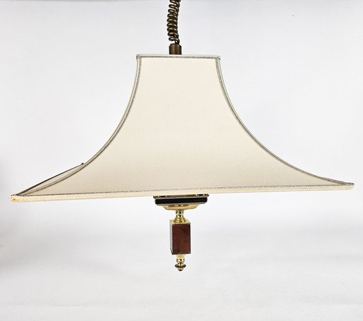 Herda Amsterdam - Trekpendel Hanglamp - Messing - Hollywood Regency Stijl - 70'S