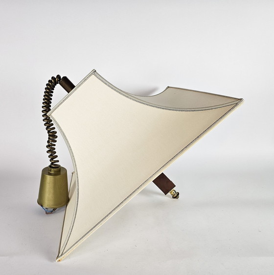 Image 1 of Herda Amsterdam - Trekpendel Hanglamp - Messing - Hollywood Regency Stijl - 70'S