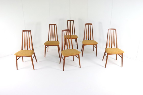 Image 1 of 6X Niels Koefoed Model Eva Stoelen 'Lindeskovs' Vintage