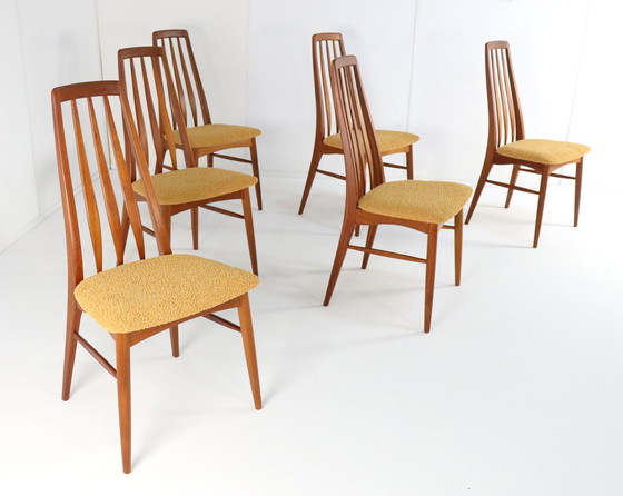 Image 1 of 6X Niels Koefoed Model Eva Stoelen 'Lindeskovs' Vintage