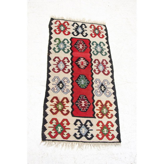 Image 1 of Vintage Kelim vloerkleed, jaren 1970