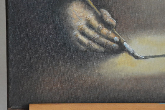 Image 1 of Olieverf  Schilderij   Van  Nederlands Kunstschilder Joop Serno