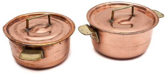 Image 1 of Paar koperen pannen