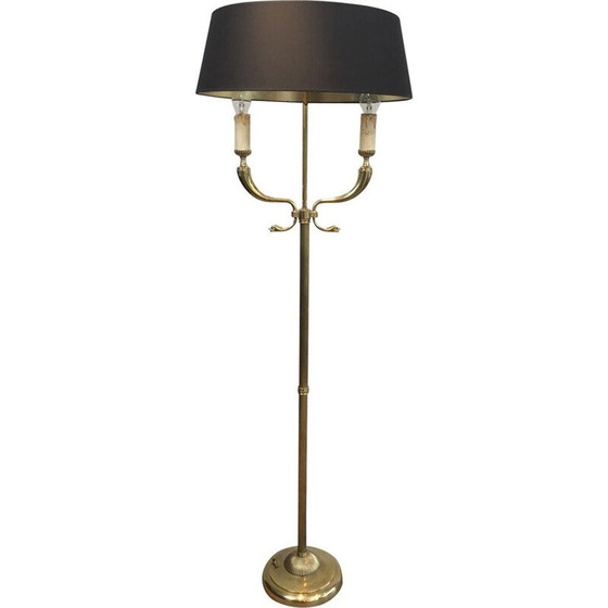 Image 1 of Vintage messing vloerlamp van Maison Jansen