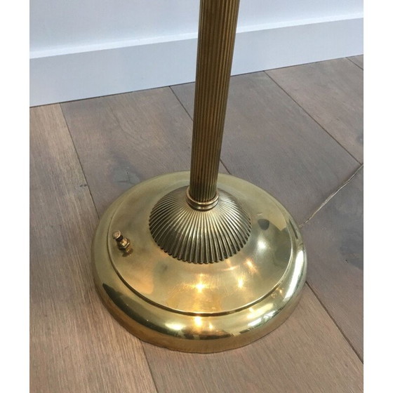 Image 1 of Vintage messing vloerlamp van Maison Jansen