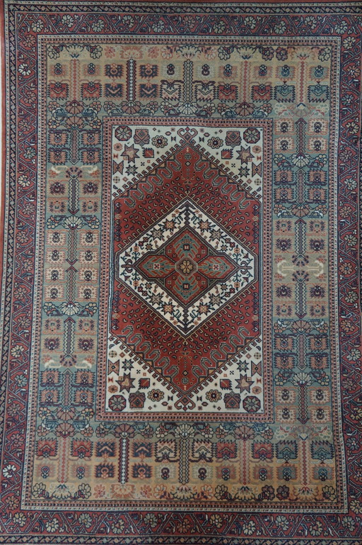 Vintage tapijt/ vloerkleed van 100% zuiver scheerwol, 290 x 200 cm