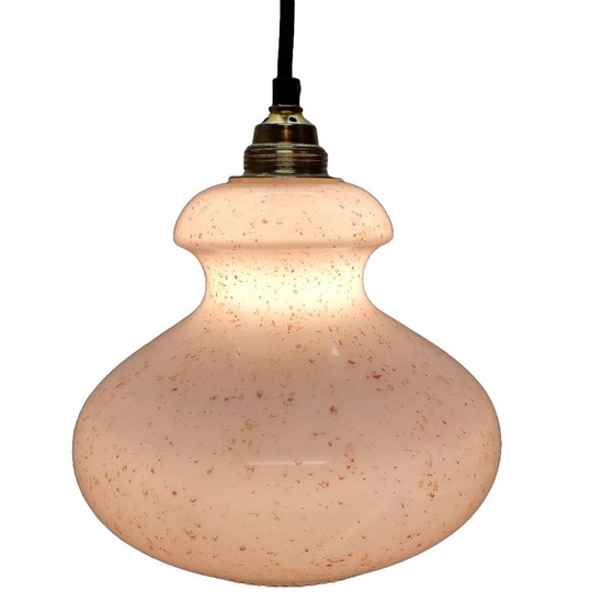 Image 1 of Vintage Hanglamp Met Opaline Kap