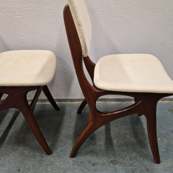 Image 1 of Set Vsn 4 Vintage Pynock Stoelen Eetkamerstoelen