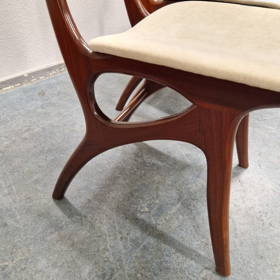 Image 1 of Set Vsn 4 Vintage Pynock Stoelen Eetkamerstoelen