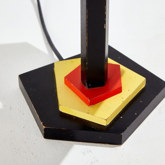 Image 1 of Vintage geometrische houten tafellamp